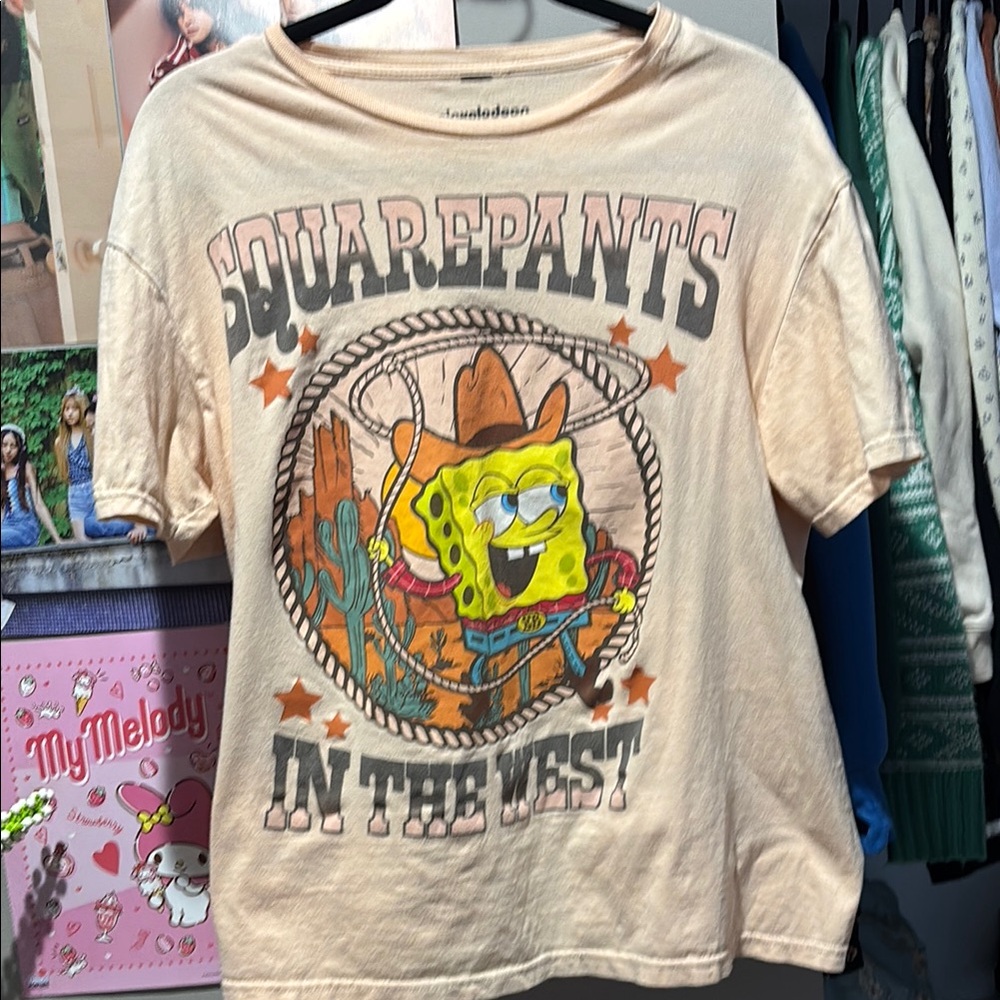SpongeBob SquarePants junior Cowboy T-Shirt - Cream